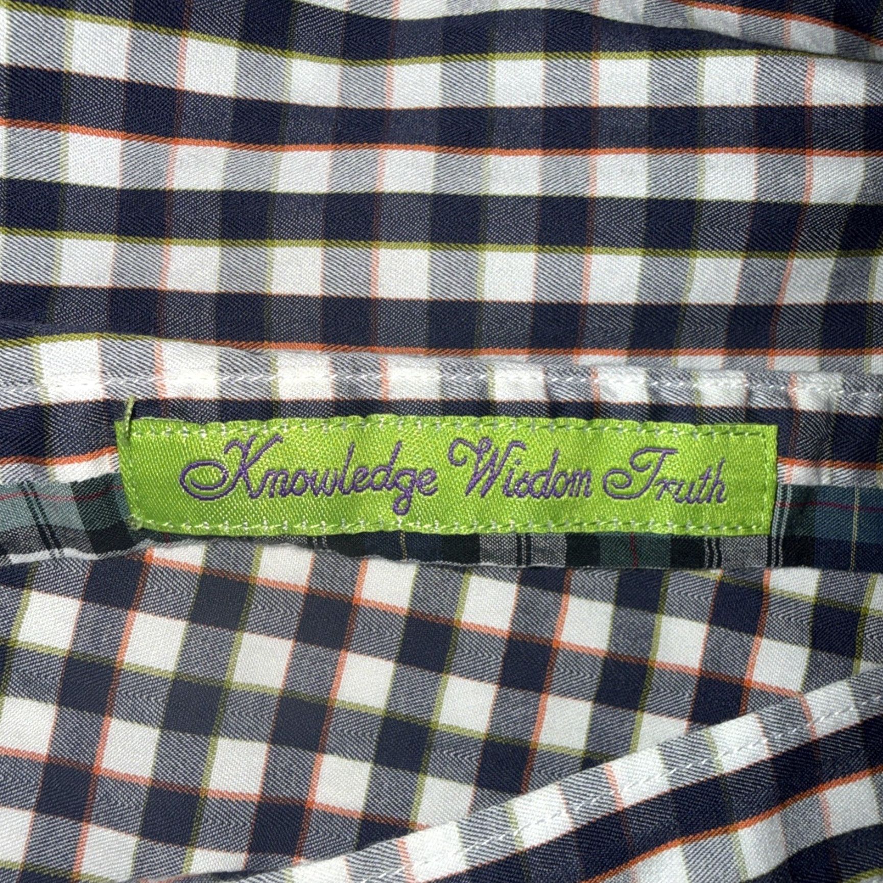 Robert Graham VINTAGE Robert Graham X Tailored Fit Blue White Plaid Cotton Embroidered Shirt XL Size US XL / EU 56 / 4 - 6 Thumbnail