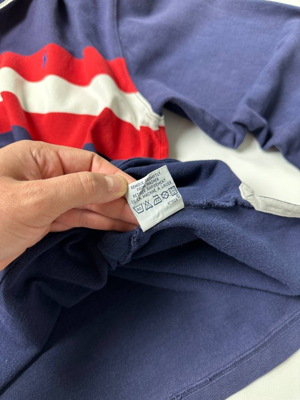 Polo Ralph Lauren 00s Vintage Rugby Polo Ralph Lauren PRL Striped Boxy Fit Size US L / EU 52-54 / 3 - 10 Thumbnail