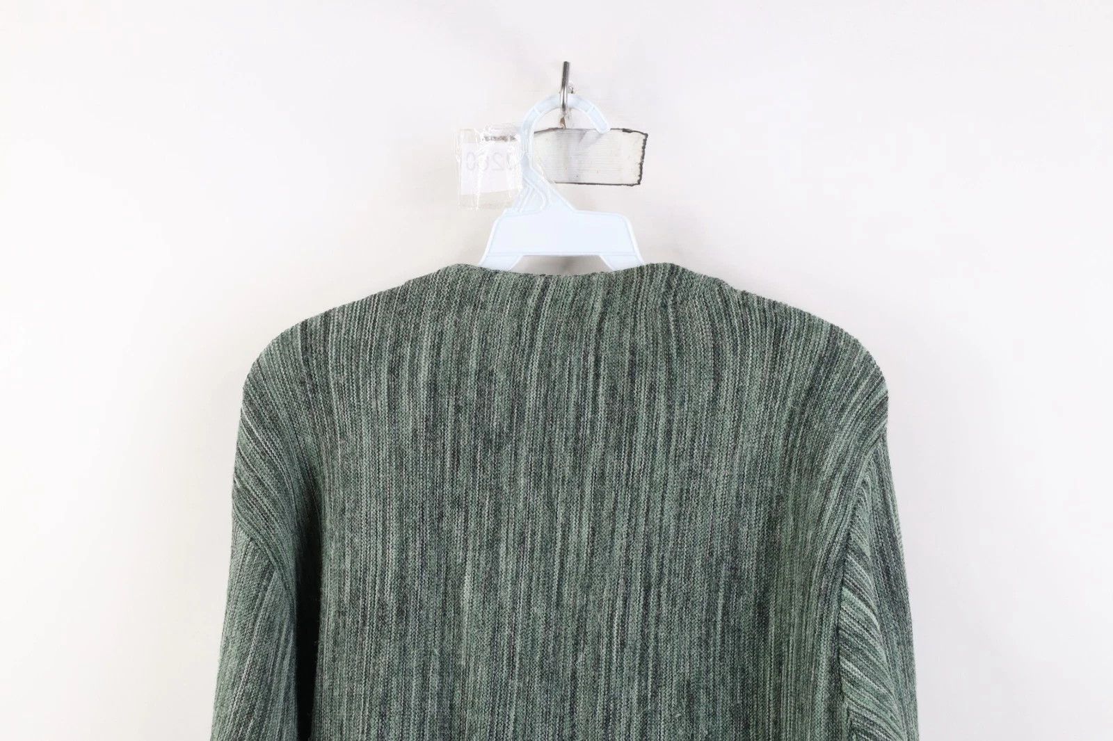 Vintage Vintage 60s 70s Knit Kurt Cobain Cardigan Sweater Green USA Size US M / EU 48-50 / 2 - 9 Thumbnail