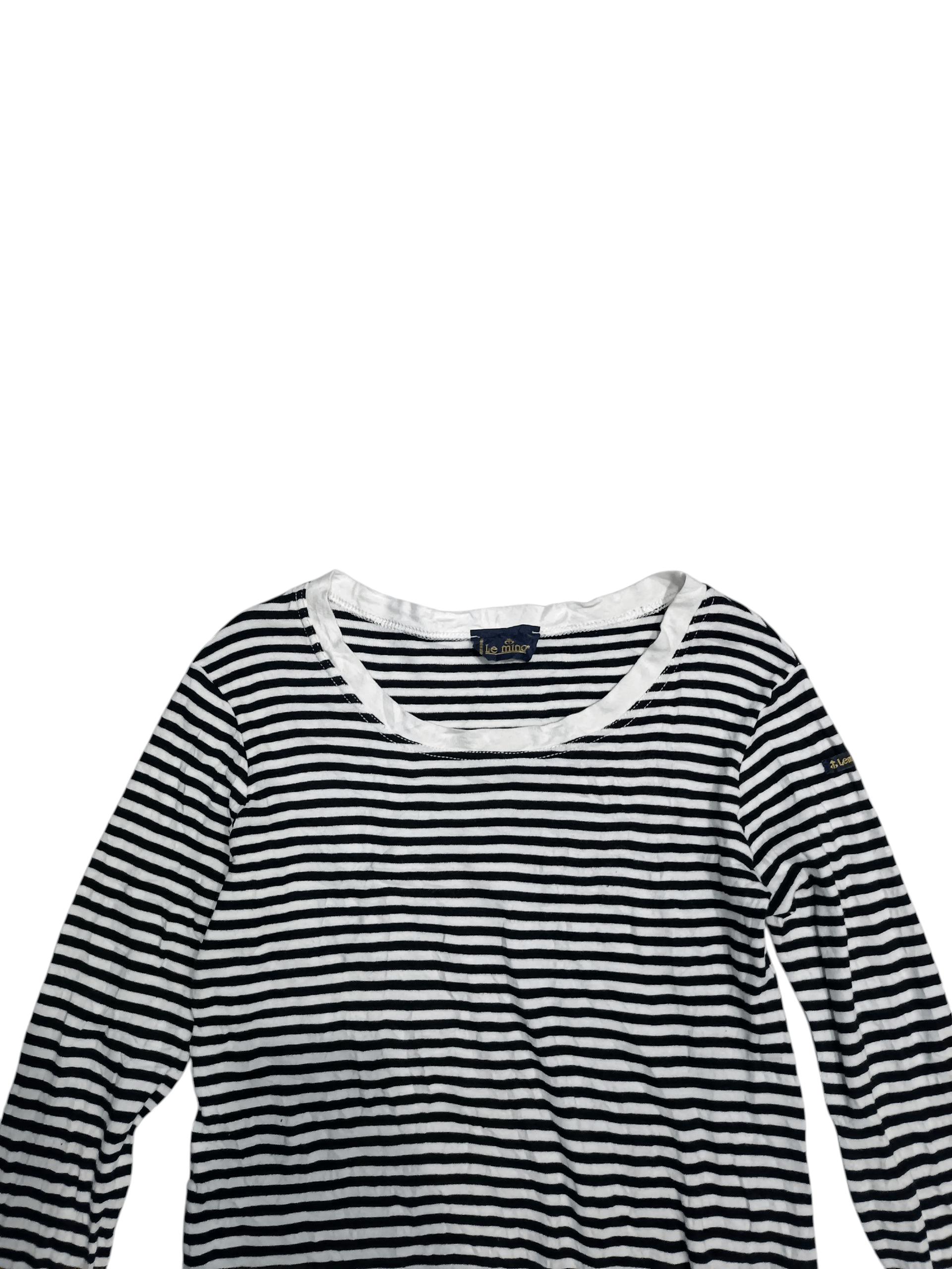 Japanese Brand × Vintage Le Minor Stripe Long Sleeve T-shirt Size ONE SIZE - 3 Thumbnail