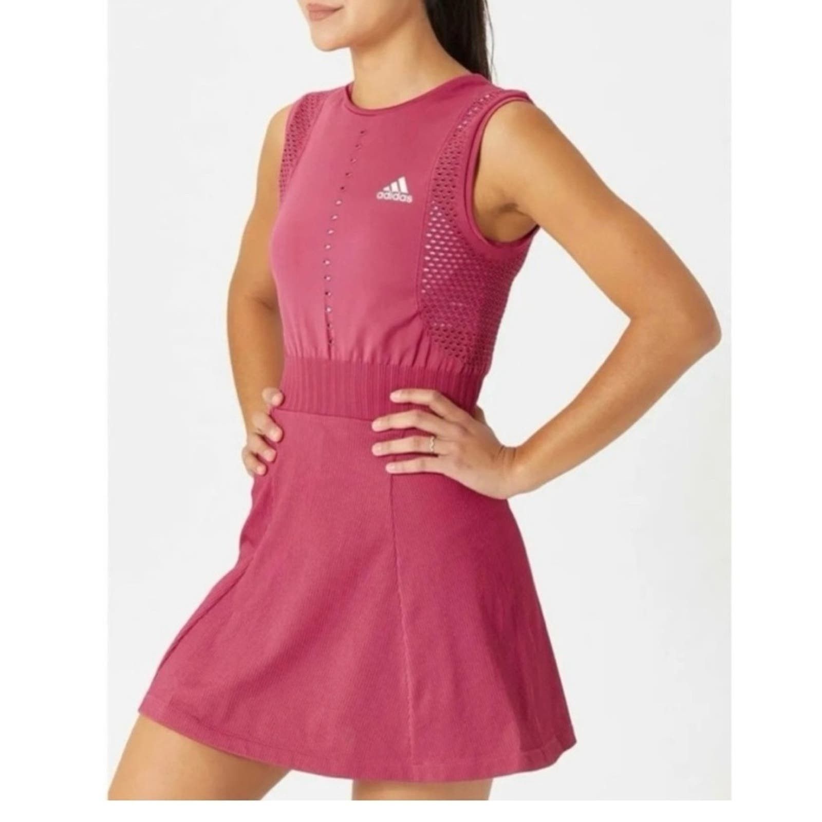 Image of Adidas Primeknit Primeblue Tennis Dress Wild Pink NWT Medium, Women's (Size 30)