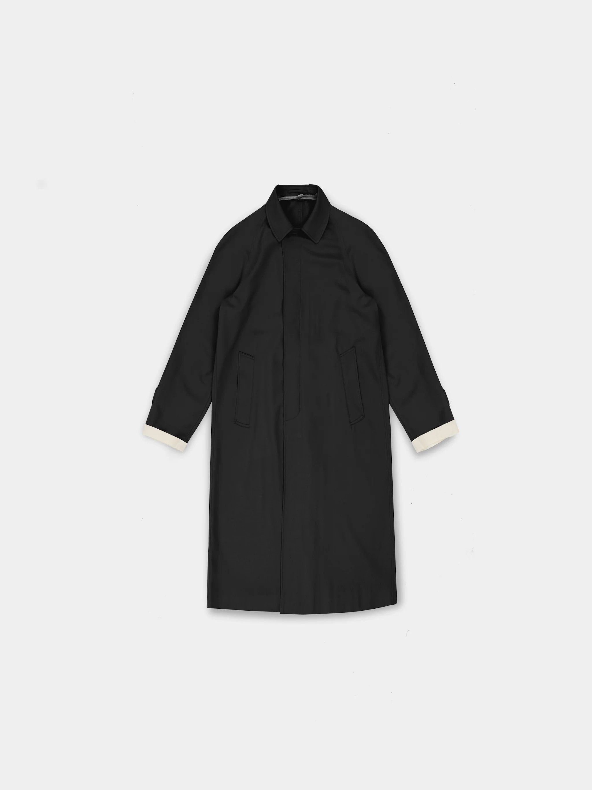 image of Vuja De Lien Virgin Wool Coat in Black, Men's (Size Medium)