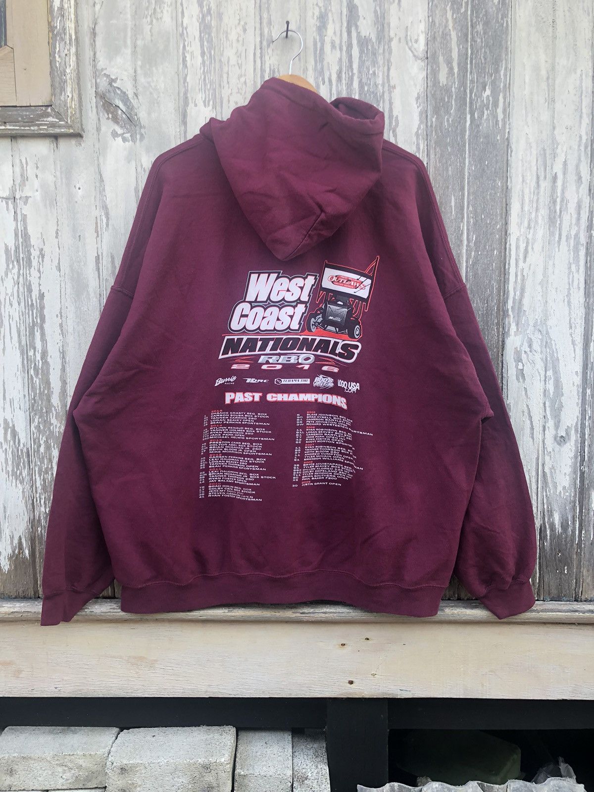 Ford × NASCAR × Vintage 🔥Vintage Y2K🔥Sunfaded West Coast National RBO Baggy Hoodies Size US XXL / EU 58 / 5 - 1 Thumbnail