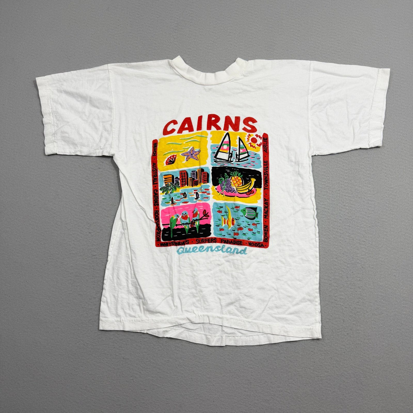 Vintage Vintage Cairns Australia Shirt Size XL White 90s Paper Thin Size US XL / EU 56 / 4 - 2 Thumbnail