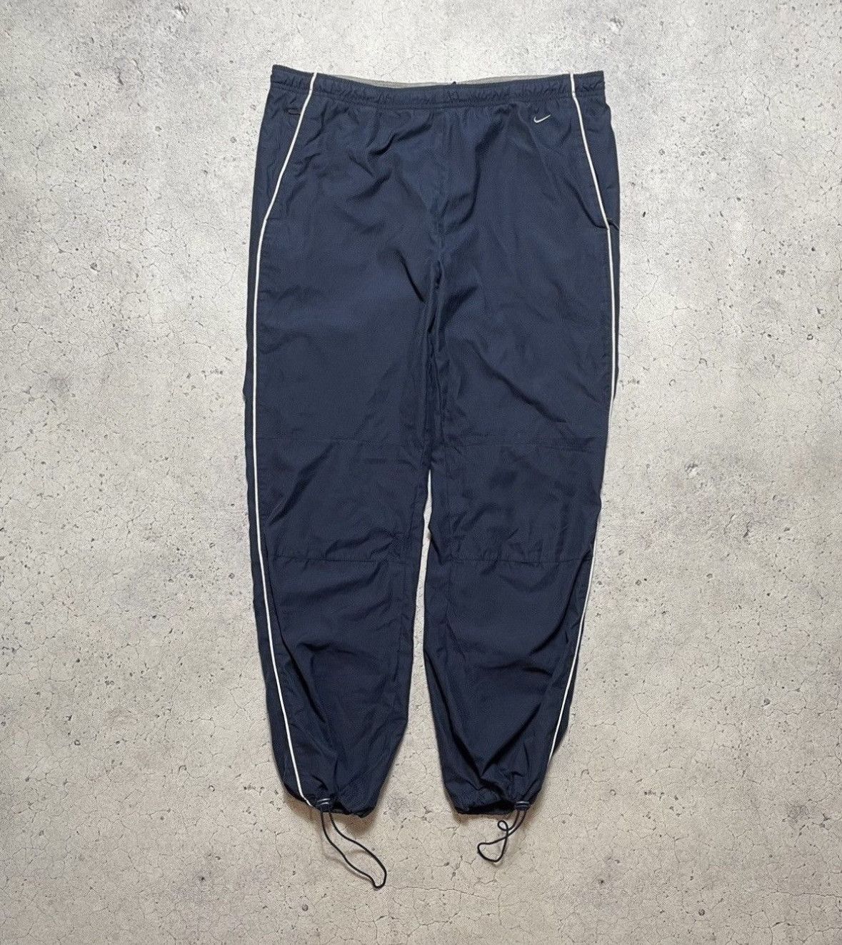 Nike Blue Vintage Nike Logo Drill Track Pants Size US 34 / EU 50 - 1 Thumbnail