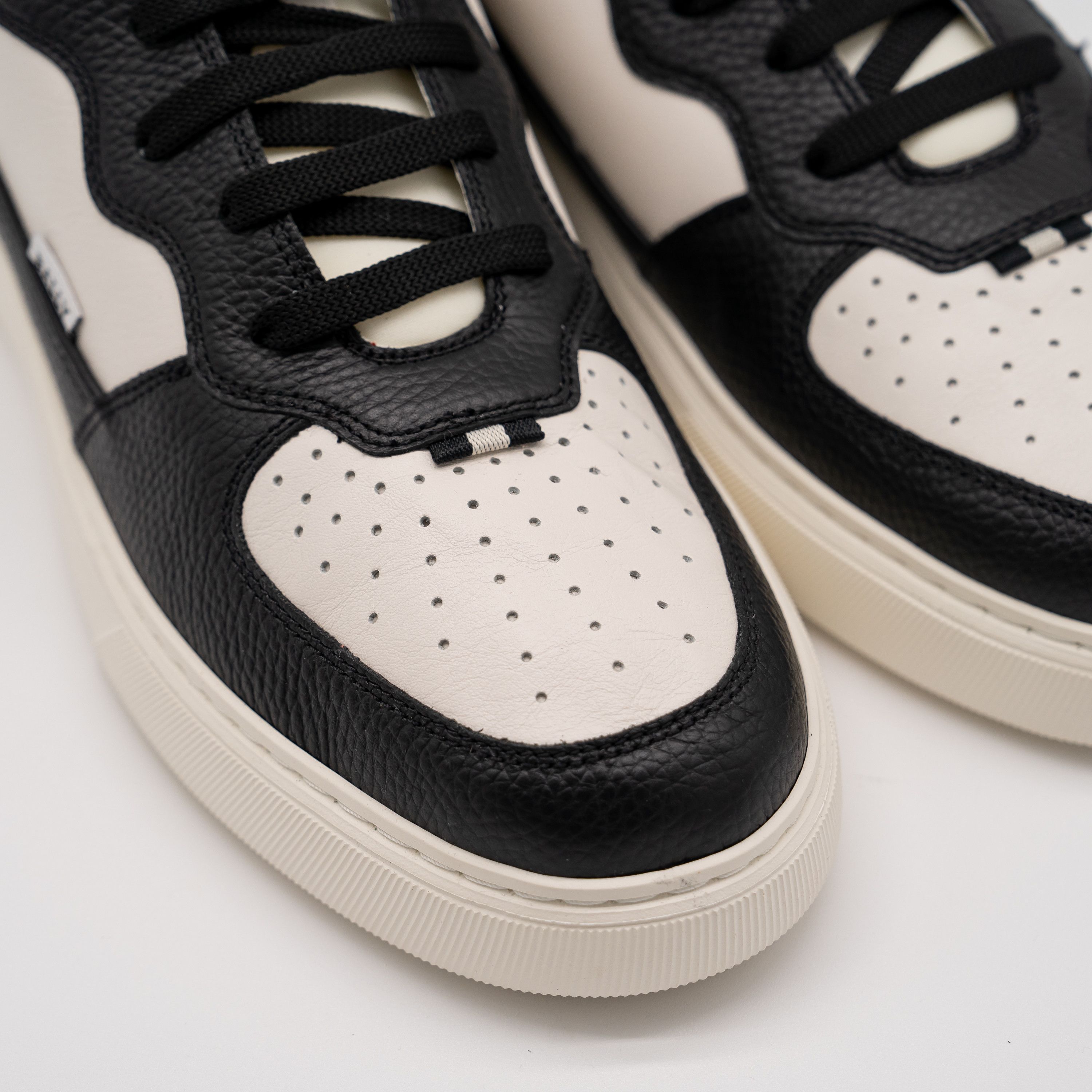 Bally 12 Bally Martyn Black White Leather High Top Sneakers Size US 12 / EU 45 - 7 Thumbnail