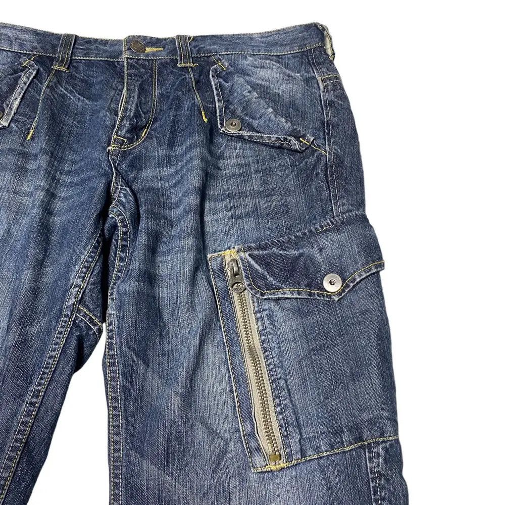Japanese Brand lcco japanesebrand multizip pocket denim y2k lgb Size US 33 - 5 Thumbnail