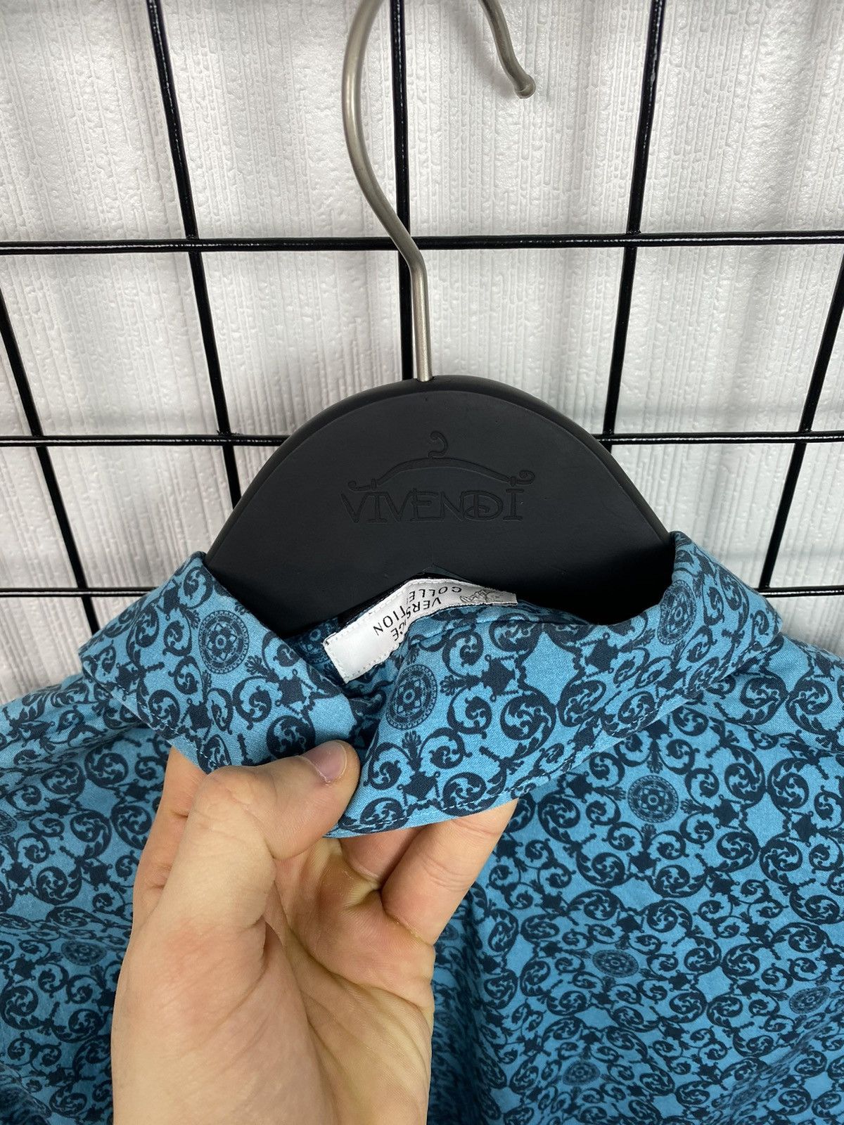 Versace Versace collection All over print shirt Men 16/42 Blue Size US L / EU 52-54 / 3 - 24 Thumbnail