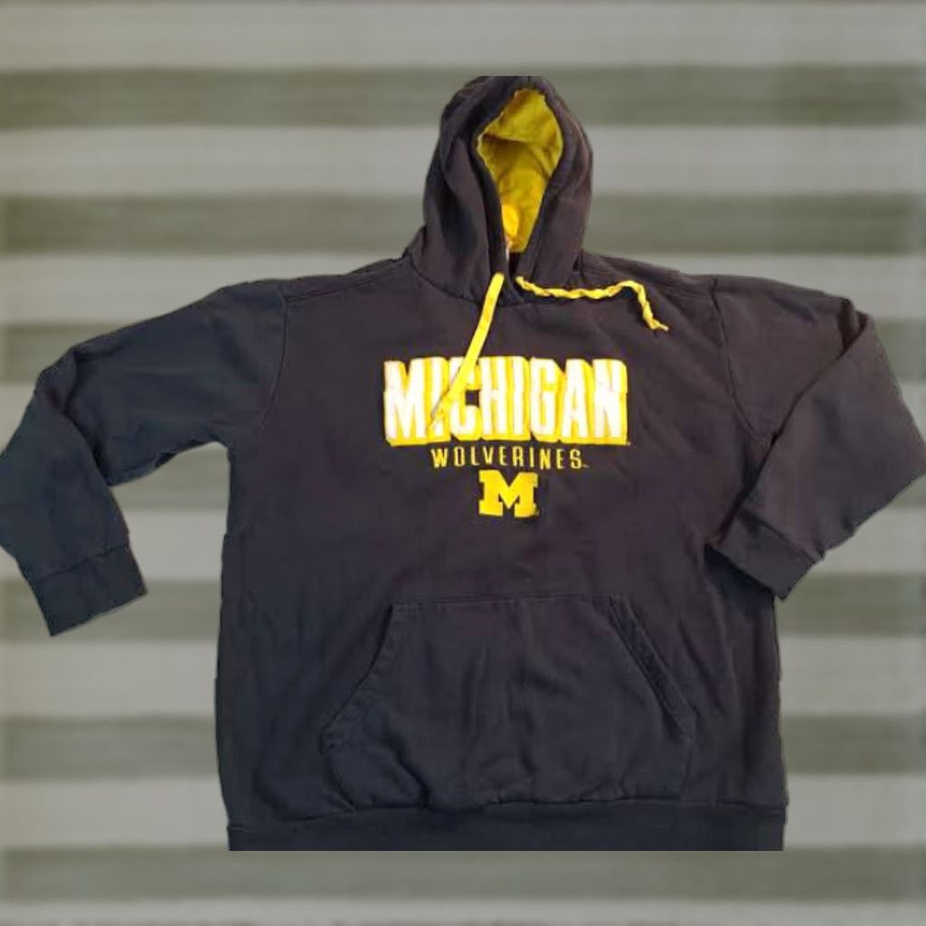 Champion Michigan Wolverines Champion Hooded Sweatshirt X-Lagre Jacket Size US XL / EU 56 / 4 - 1 Thumbnail