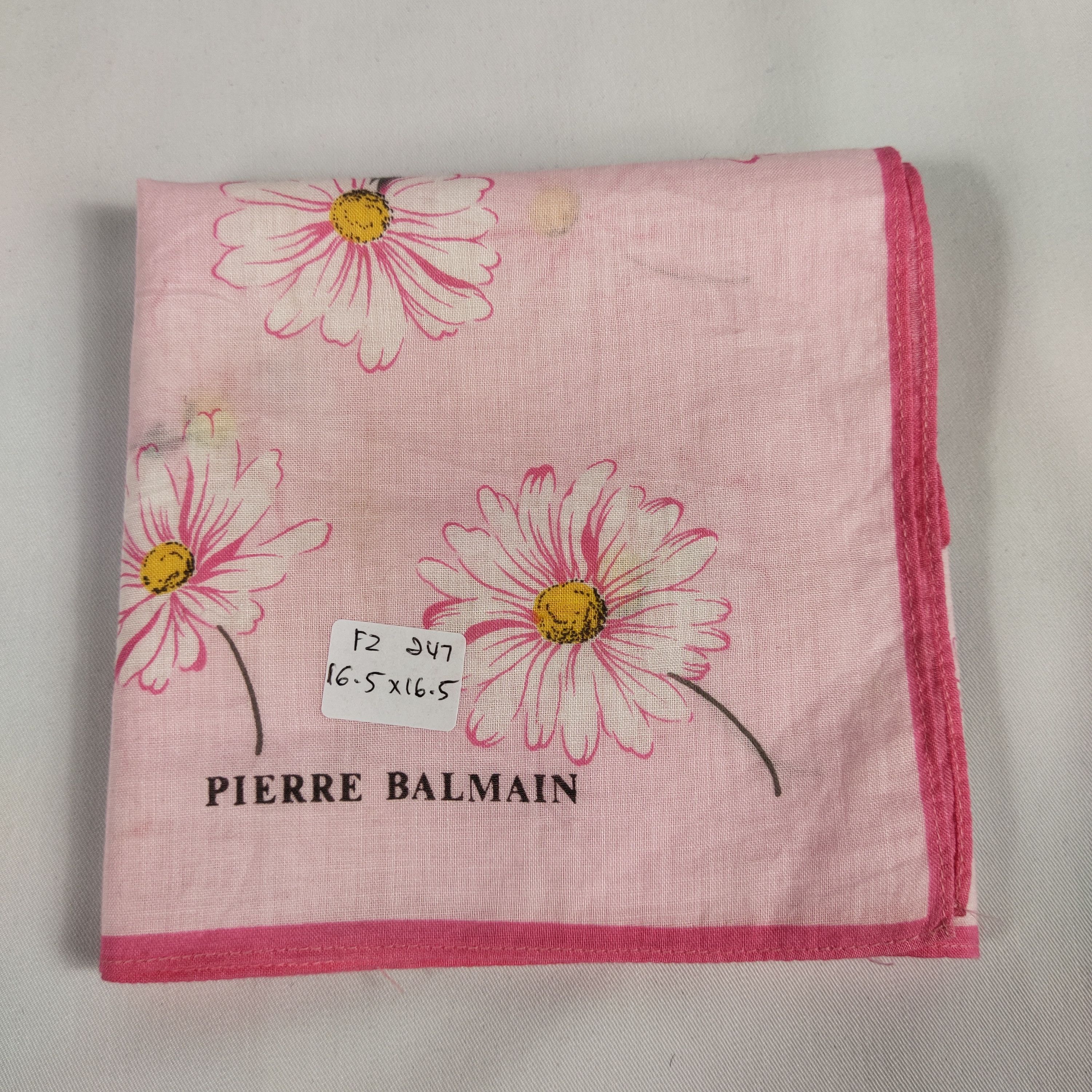 Pierre Balmain × Vintage Pierre Balmain Handkerchief / Neckerchief / Bandana FZ247 Size ONE SIZE - 2 Thumbnail