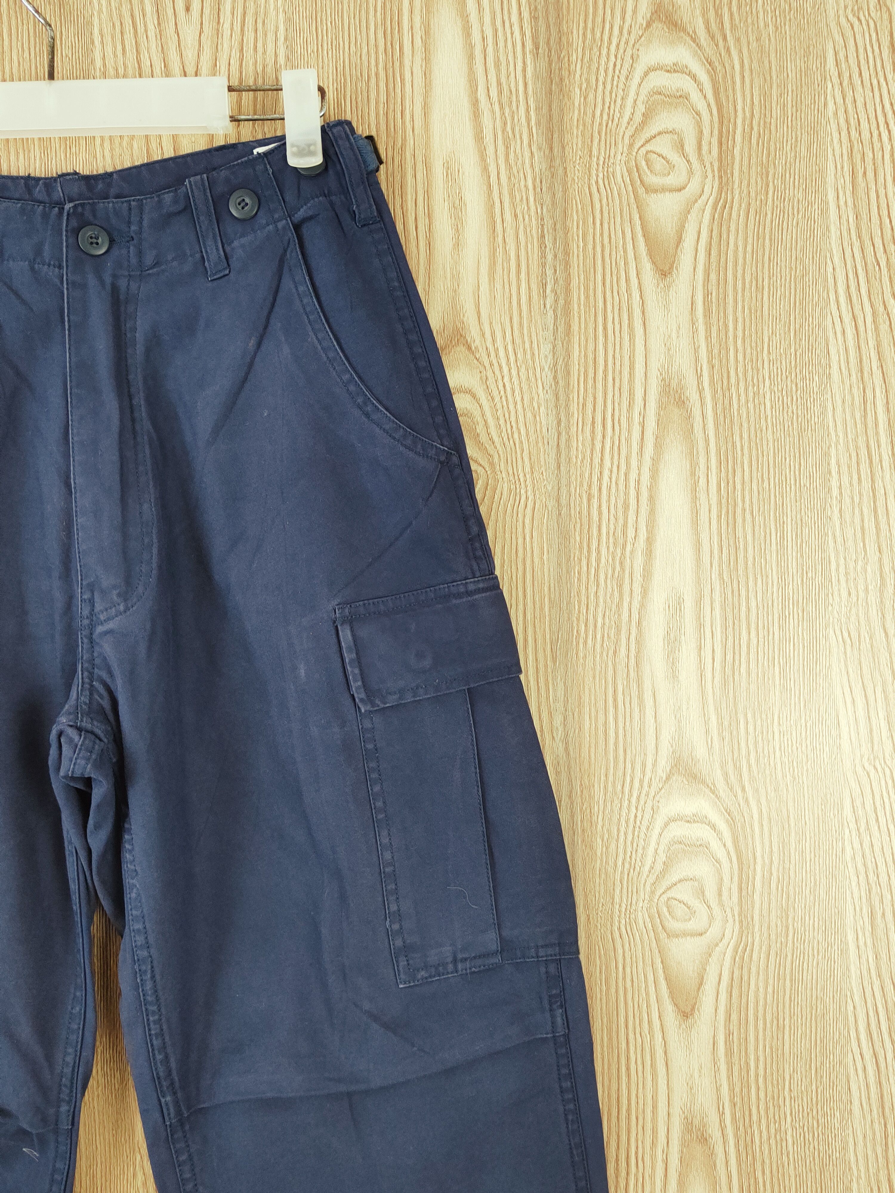 Japanese Brand Body Wave Navy Multipocket Tactical Cargo Pants #W919 Size US 28 / EU 44 - 5 Thumbnail