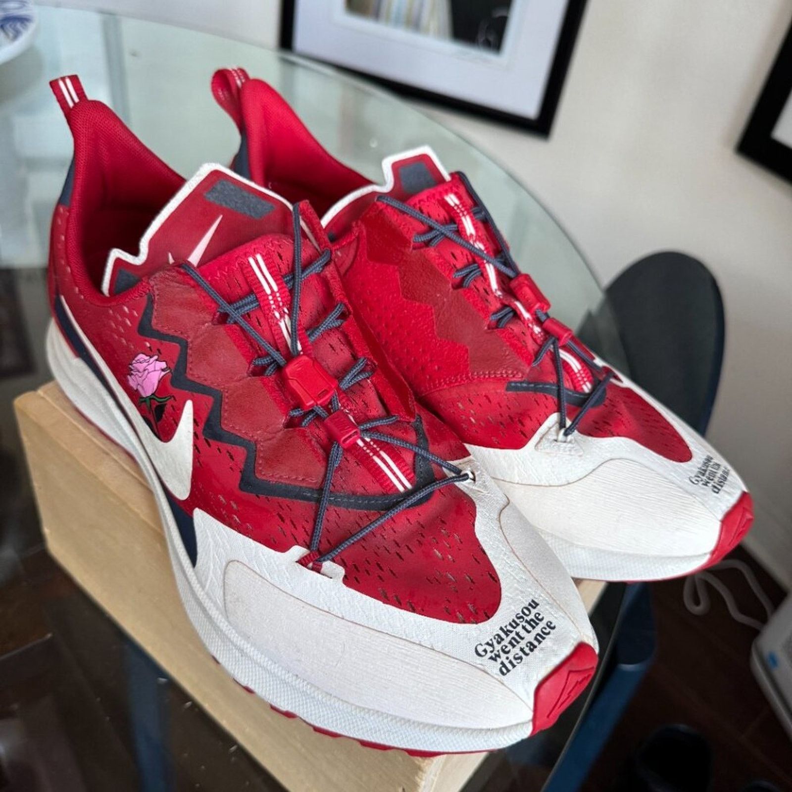 Nike Nike Gyakusou Zoom Pegasus Trail 2 Red Floral, Men’s 10.5 Size US 10.5 / EU 43-44 - 2 Thumbnail