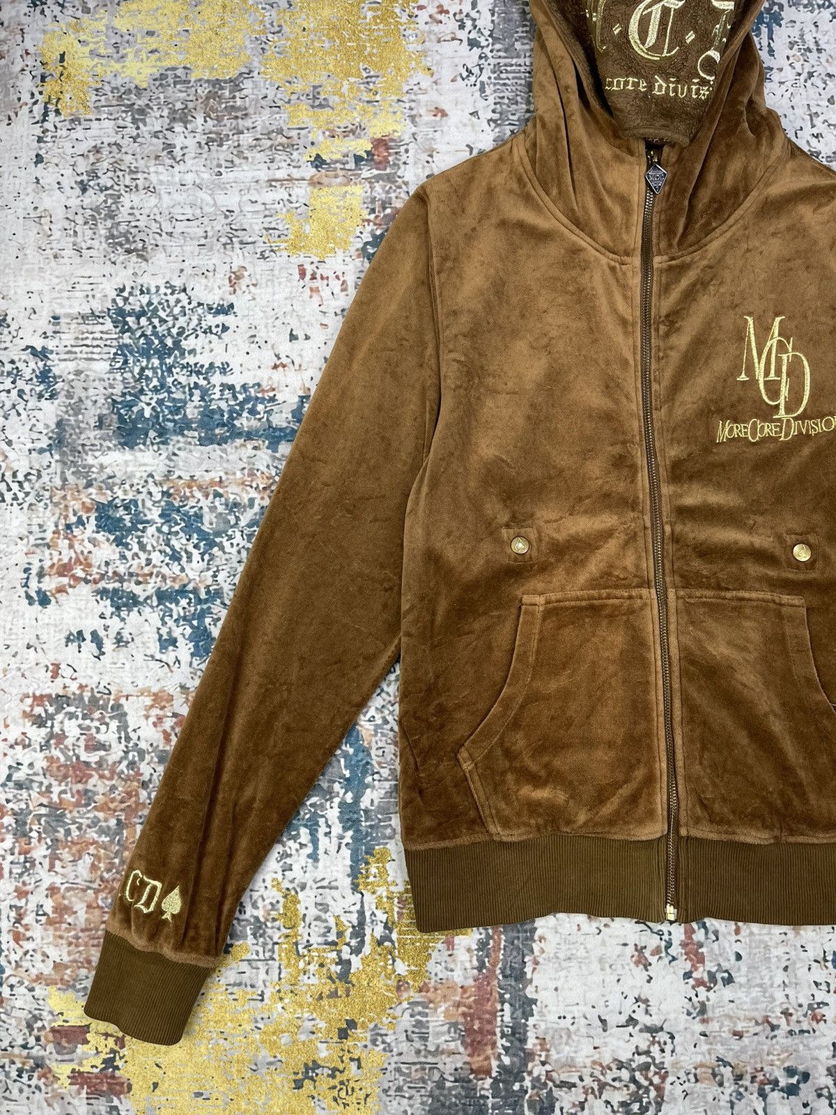If Six Was Nine More Core Division Self Mask Back Spell Velour Jacket Size US S / EU 44-46 / 1 - 3 Thumbnail