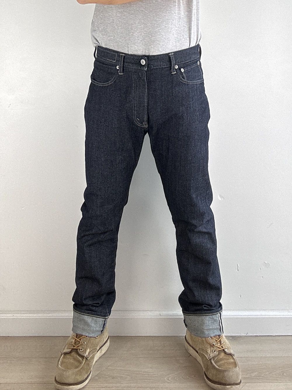 KURO KURO DENIM “Helvetica” W31xL32 One Wash Japanese Selvedge Size US 31 - 14 Thumbnail