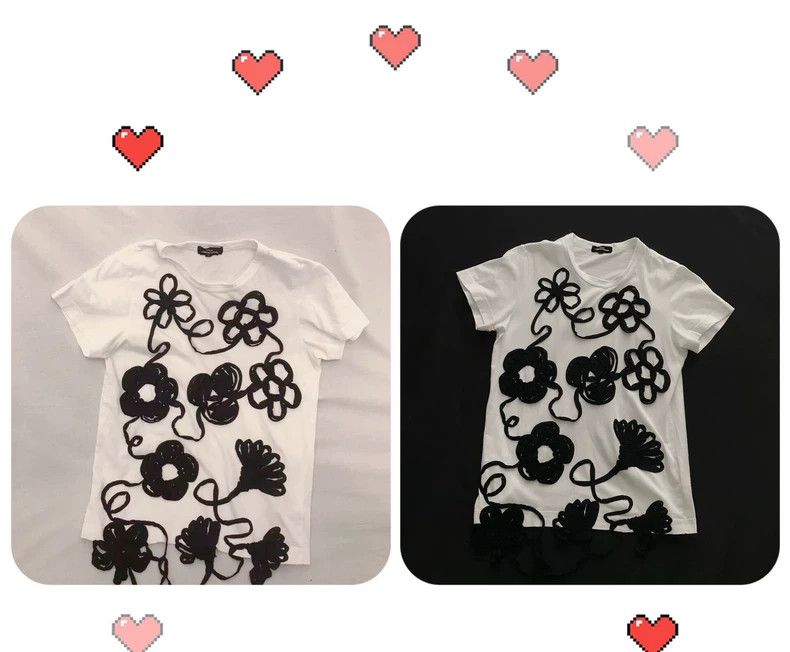 Comme des Garcons Comme Des Garcons Handmade floral cotton T-shirt 2502-Nex Size S / US 4 / IT 40 - 3 Thumbnail