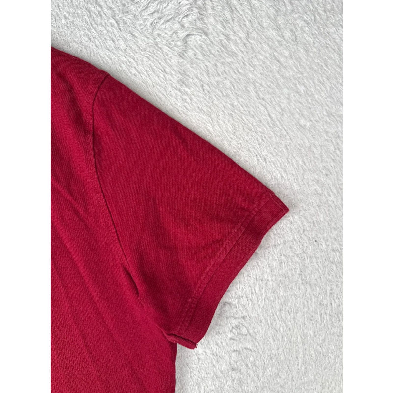 Tommy Hilfiger Tommy Hilfiger Shirt Men Extra Large Red Cotton Stretch Polo Golfer Mens Size US XL / EU 56 / 4 - 2 Thumbnail