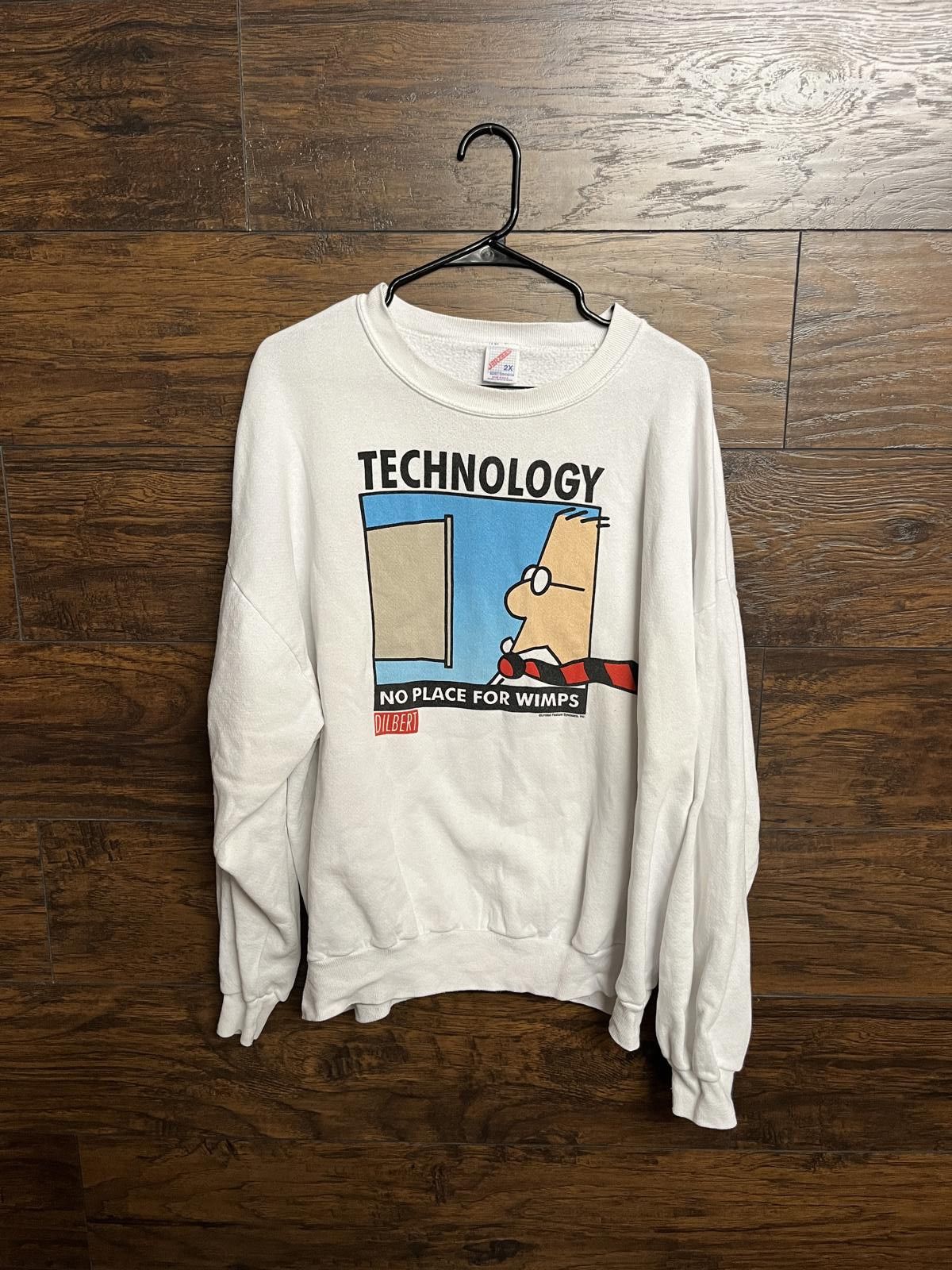 Jerzees VTG Dilbert Comic Crew Neck - Dilbert Sweatershirt - 2XL Size US XXL / EU 58 / 5 - 1 Thumbnail