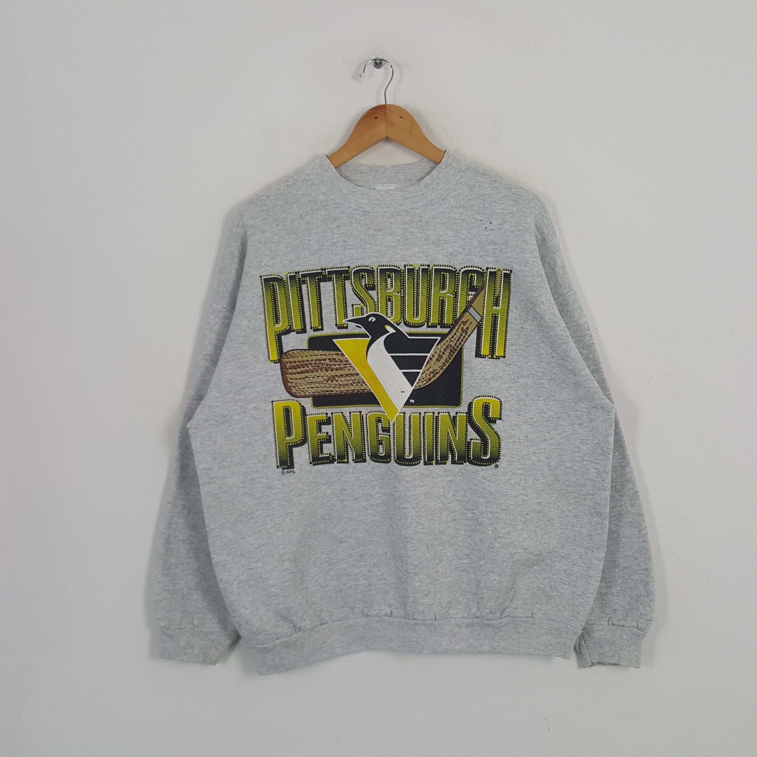 Vintage Pittburgh Penguins Hockey Team Sweatshirt C247N20
