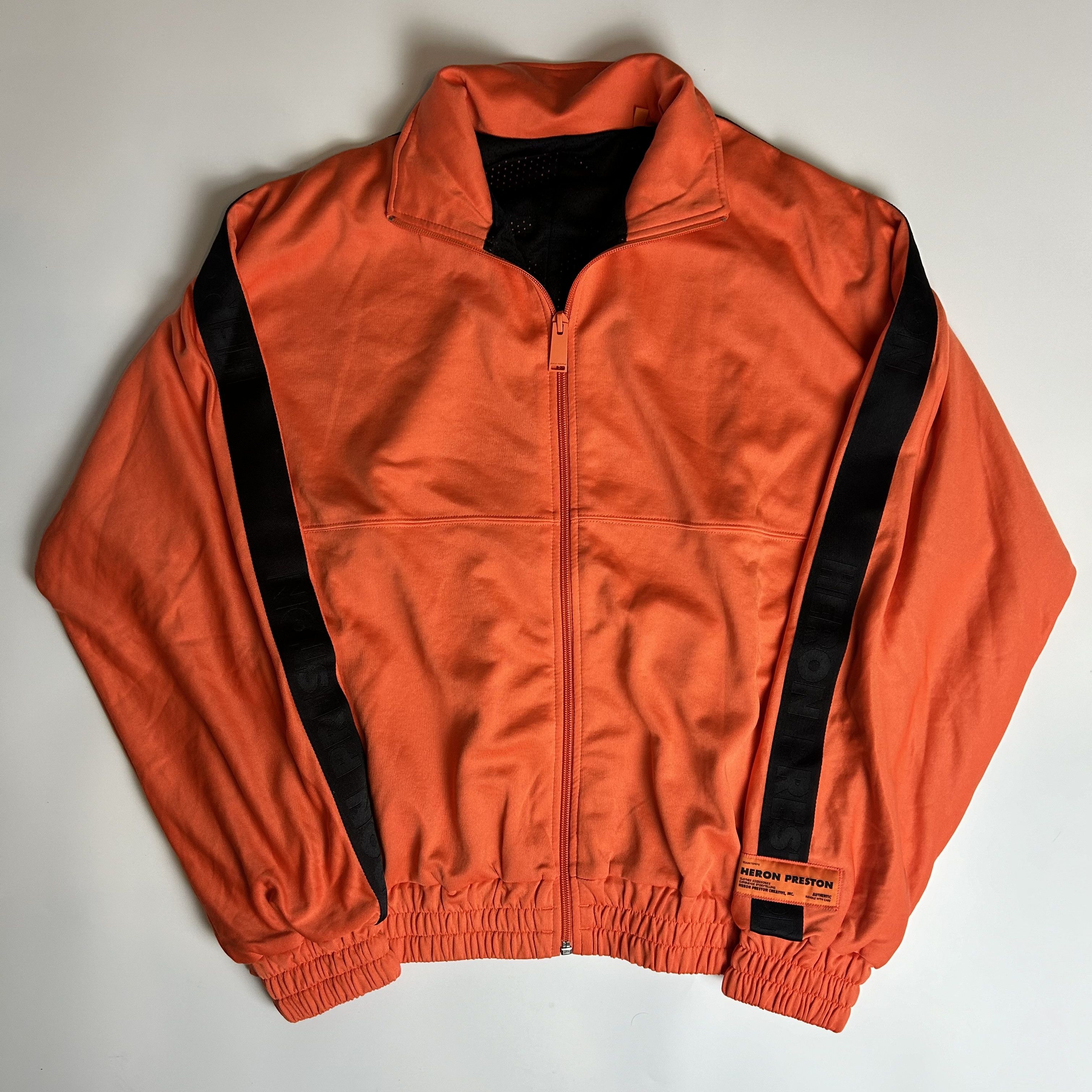 Heron Preston *NEW* Heron Preston Orange Track Jacket Hoodie Size US S / EU 44-46 / 1 - 1 Thumbnail