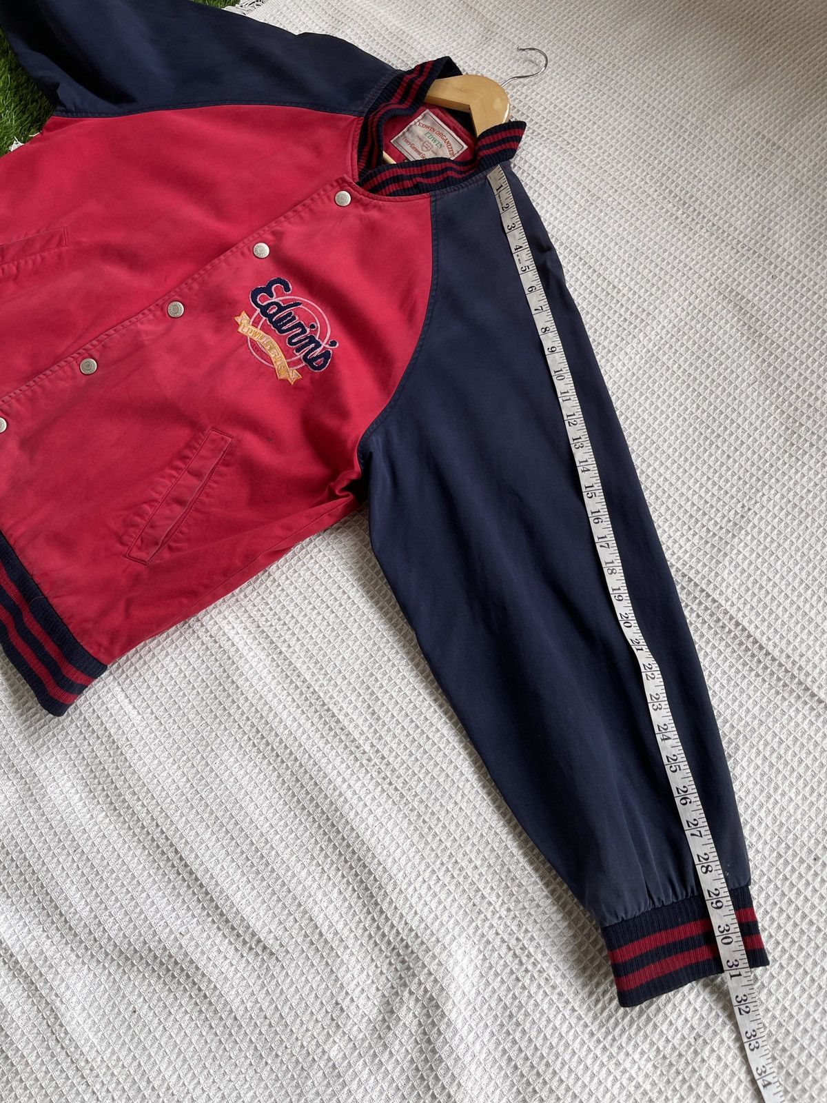 Edwin Rare🔥Vintage Edwin Varsity Jacket Embroidery Logo Size US XL / EU 56 / 4 - 19 Thumbnail