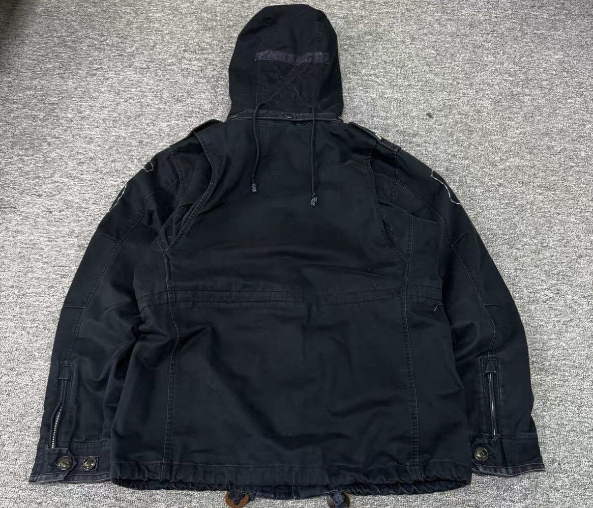 Neighborhood Black Hooded Cargo Jacket with Multiple Pockets Size US S / EU 44-46 / 1 - 5 Thumbnail