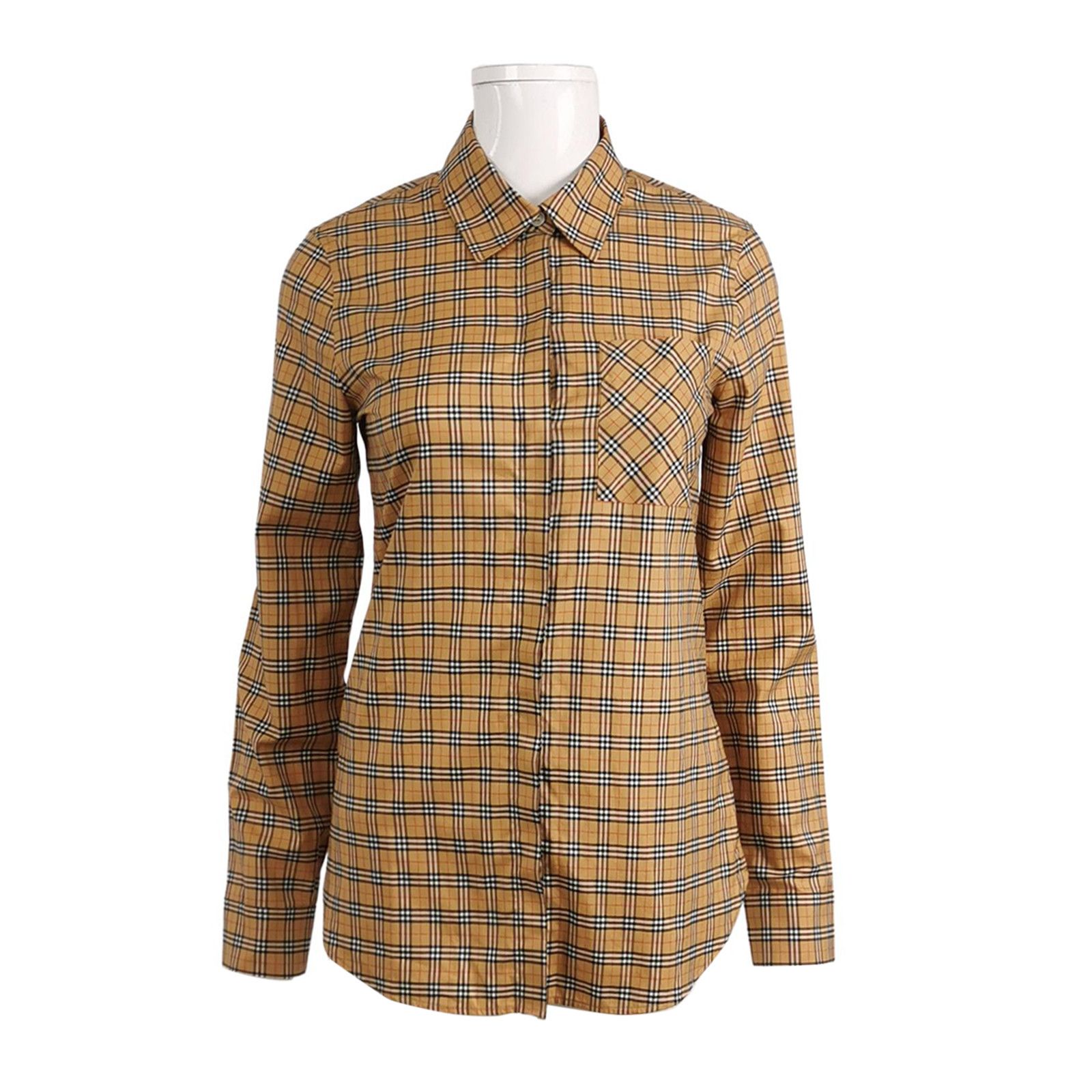 Burberry Burberry Check Button Up Shirt US 2 Size XS / US 0-2 / IT 36-38 - 1 Thumbnail
