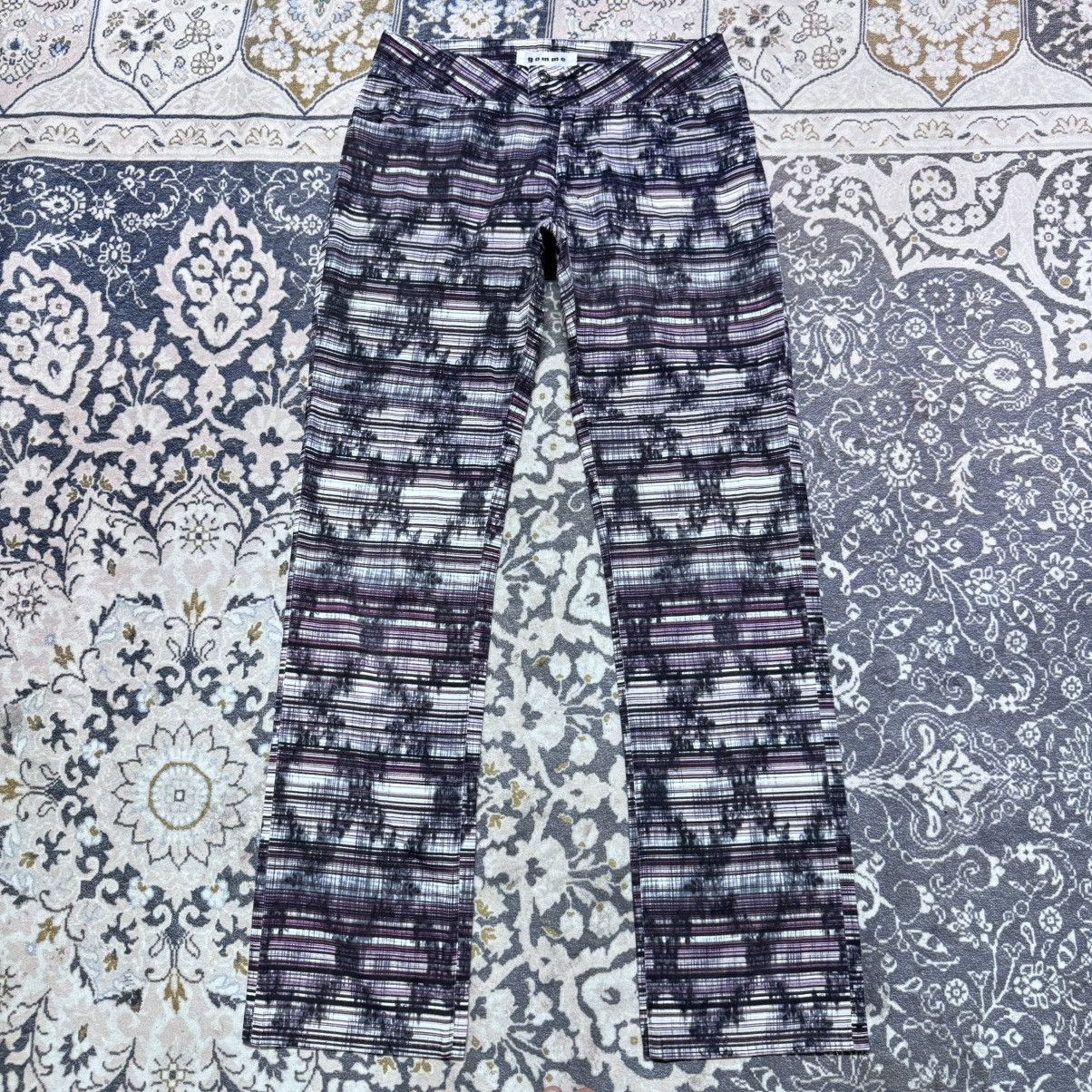 gomme Gomme By Maki Hiroshige Horizontal Striped Trouser Pants Size 30" / US 8 / IT 44 - 18 Thumbnail