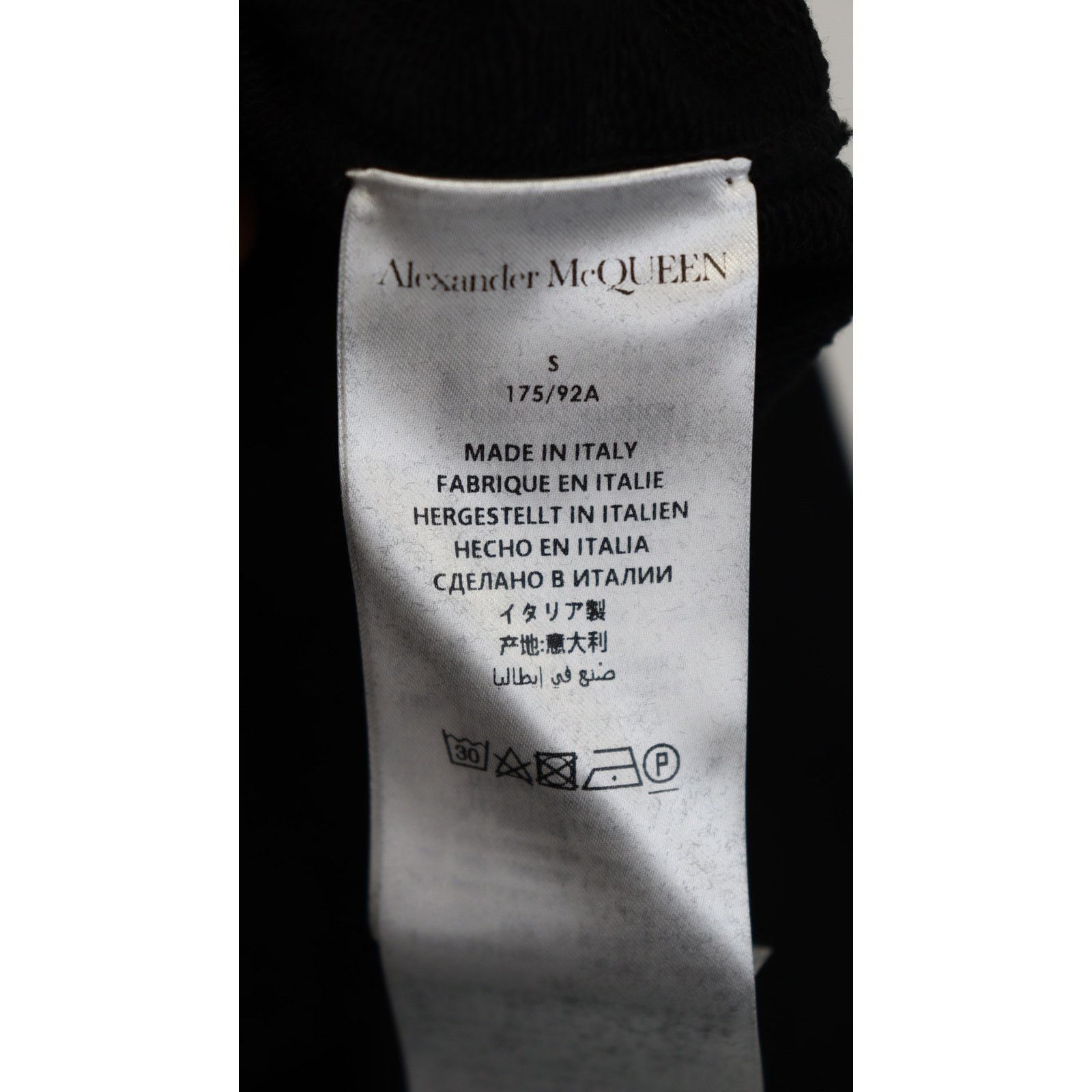 Alexander McQueen o1rshd1 Sweatshirt in Black Size US S / EU 44-46 / 1 - 13 Thumbnail