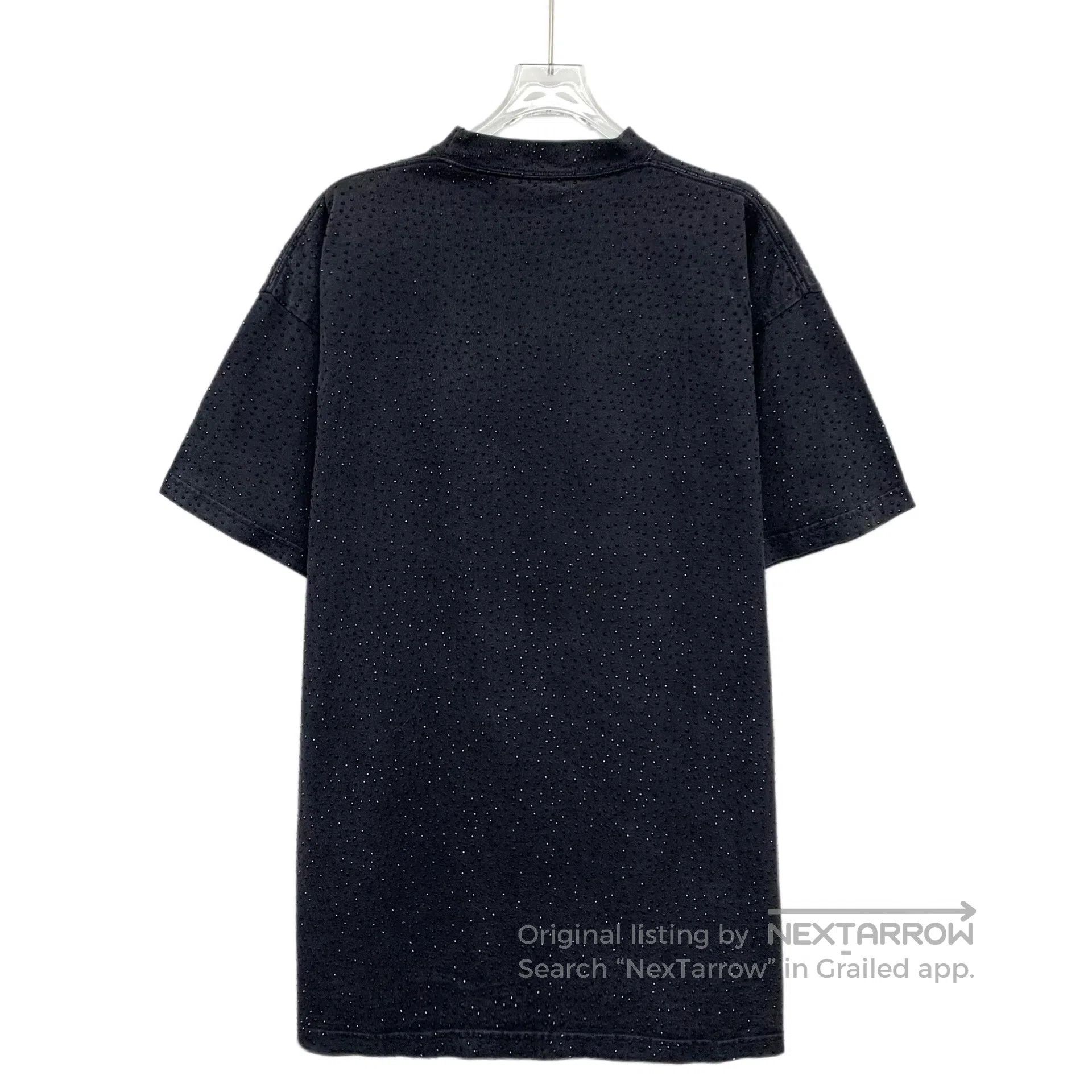 Balenciaga Balenciaga Black cotton round neck short sleeve T-shirt wi Size US M / EU 48-50 / 2 - 2 Thumbnail
