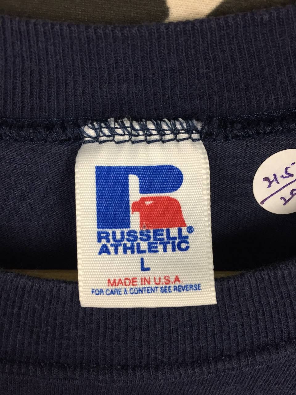 Russell Athletic × Vintage Vtg 90s Russell Athletics Spell Out Logo Made In Usa Tee Size US L / EU 52-54 / 3 - 6 Thumbnail