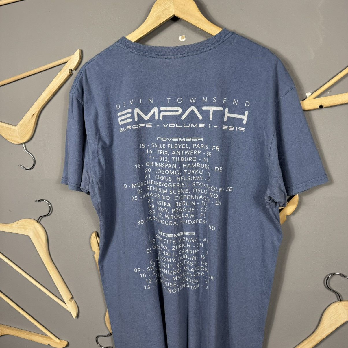 Band Tees Davin Townsend 2019 Empath Europe Tour Size US XL / EU 56 / 4 - 6 Thumbnail