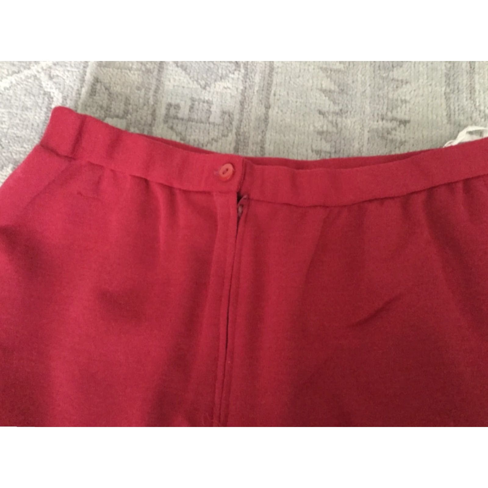 Vintage VINTAGE Leslie Fay Red Pencil Skirt Suit Size 16 Tailored Womens Size 38" / US 16 / IT 52 - 7 Thumbnail