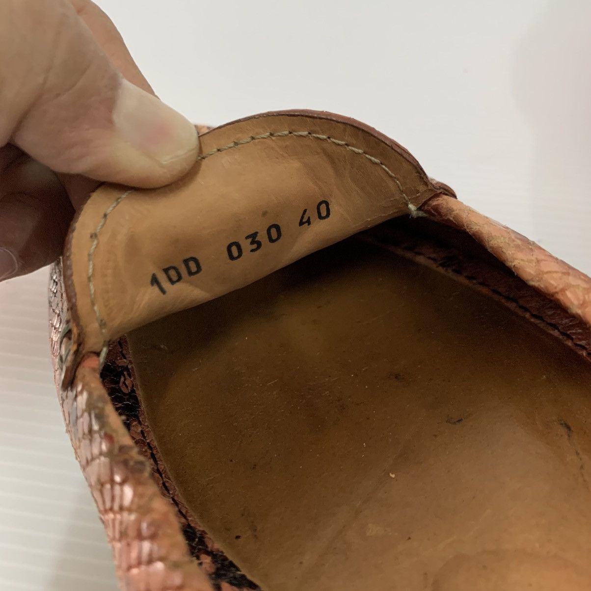 Prada Prada Leather Snake Flats Shoes Size US 10 / IT 40 - 11 Thumbnail