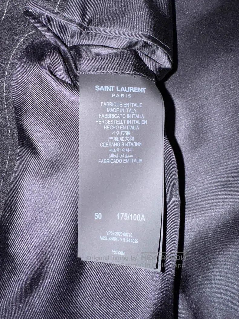 Saint Laurent Paris Saint Laurent Paris Double-breasted Men's Suit Jacket Size US M / EU 48-50 / 2 - 5 Thumbnail