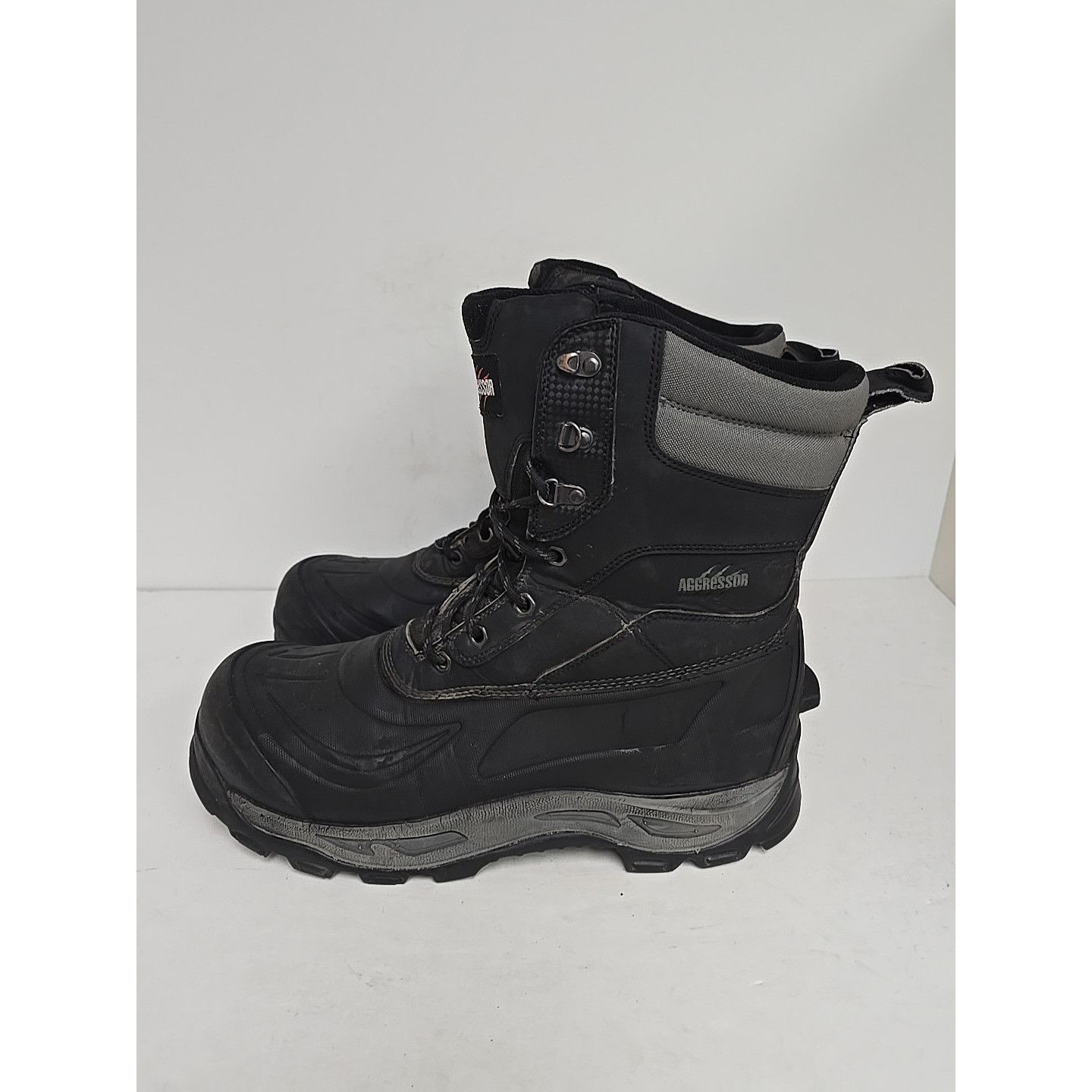 Other Aggressor Men's 8" 8910 Steel Toe Steel Plate Work Boots 13M Size US 13 / EU 46 - 5 Thumbnail