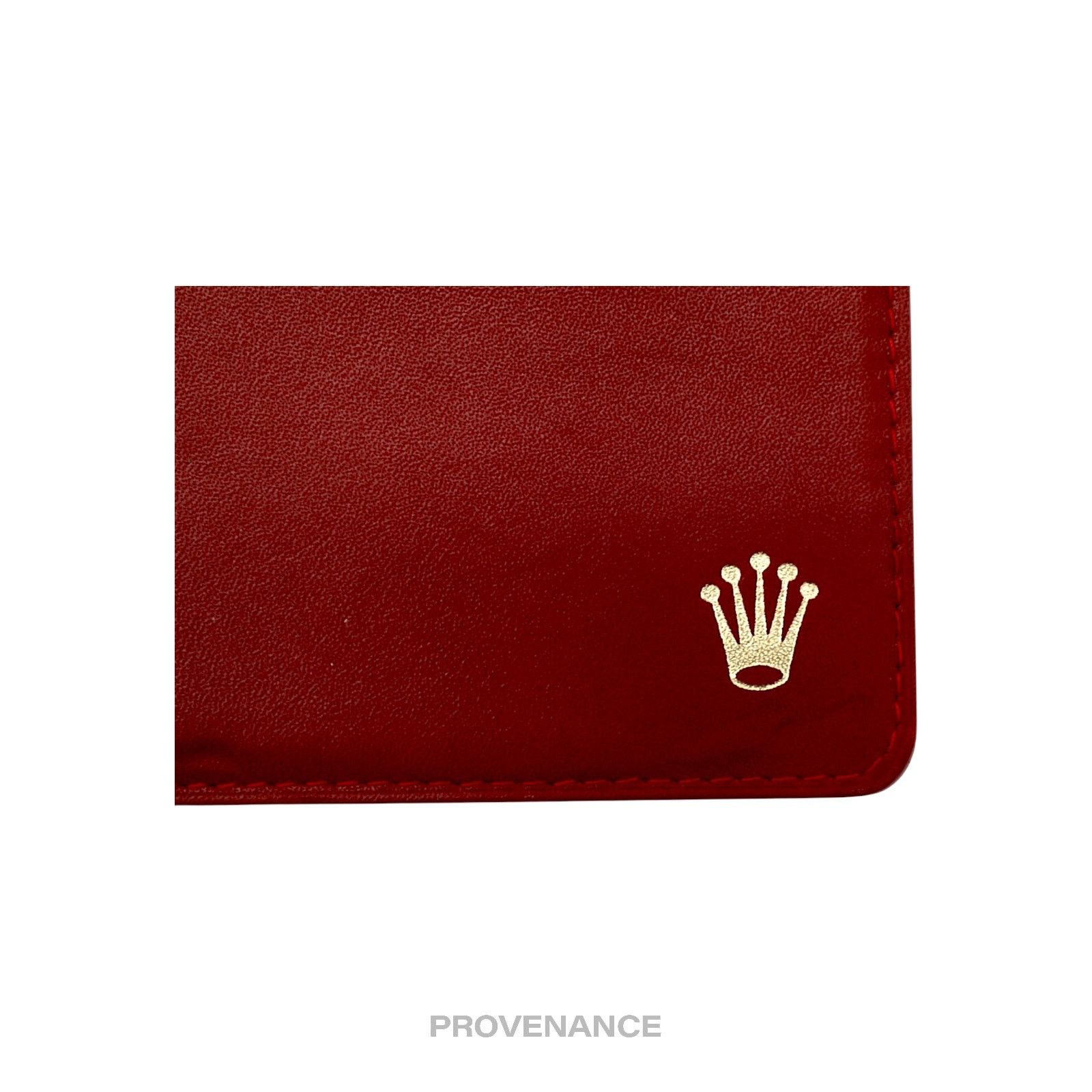 Rolex 🔴 Rolex Card Holder Wallet - Red Leather Size ONE SIZE - 5 Thumbnail