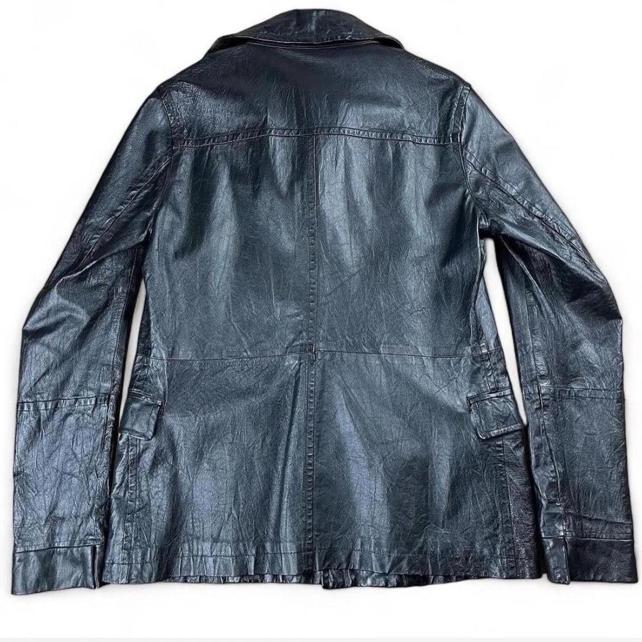Japanese Brand 291295=HOMME Leather Coat Size US M / EU 48-50 / 2 - 2 Thumbnail