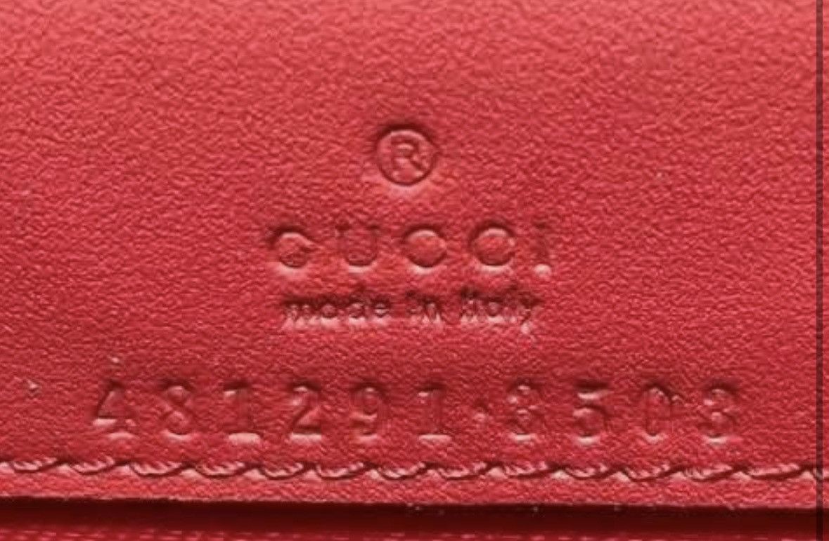 Gucci Gucci Red Guccissima Leather Mini Cherry Chain Shoulder Bag Size ONE SIZE - 5 Thumbnail