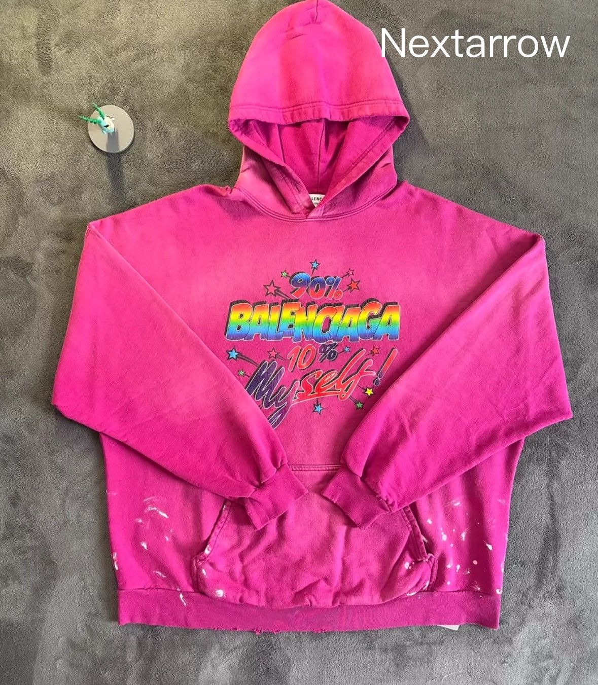 Balenciaga Balenciaga rainbow letter logo hoodie Size US M / EU 48-50 / 2 - 1 Thumbnail