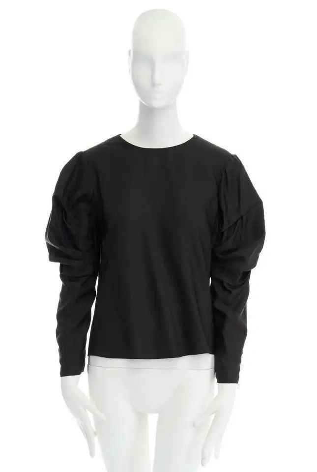image of Acne Studios Ss13 Lyocell Viscose Top Women in Black (Size Medium)