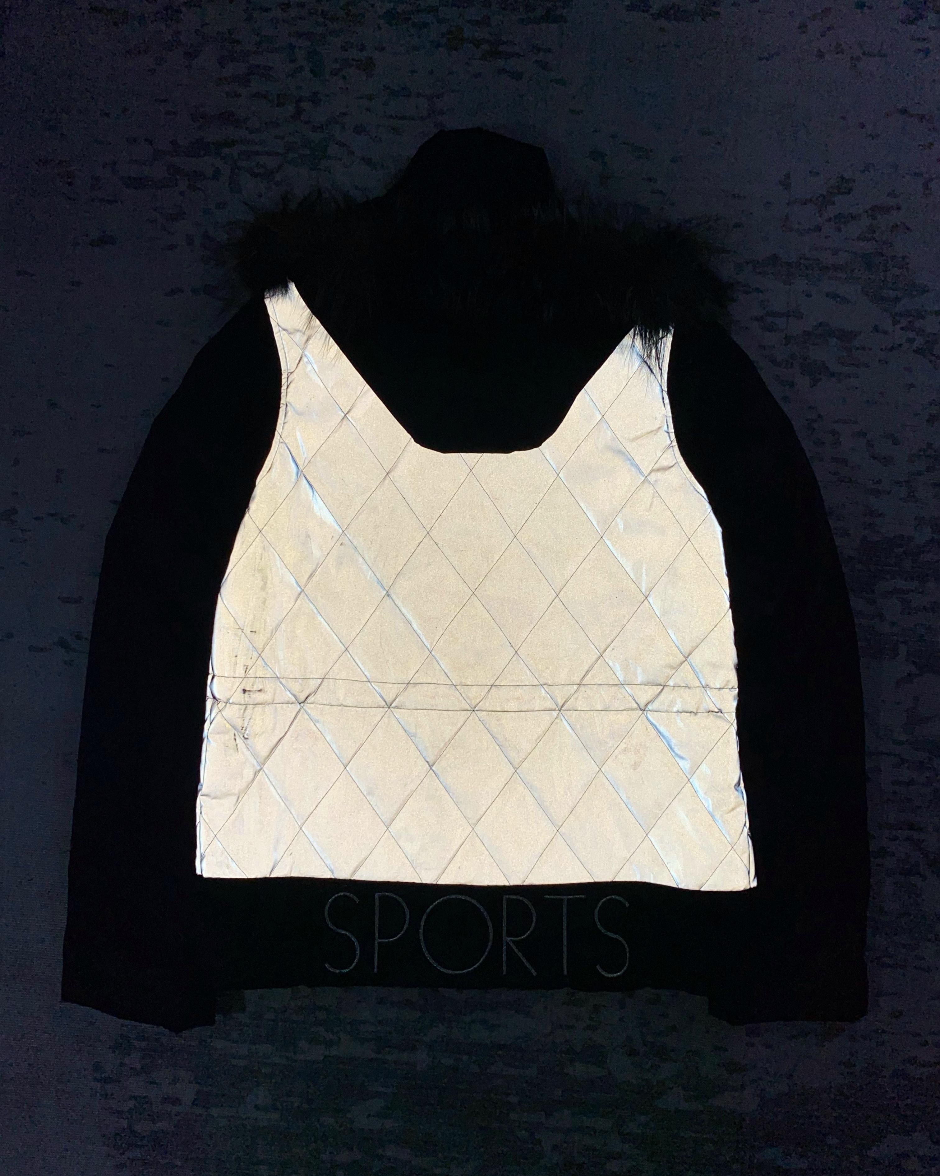 Japanese Brand 2000s Elle Quilted Reflective Fur Hodded y2k Lgb Ifsix Size US M / EU 48-50 / 2 - 4 Thumbnail