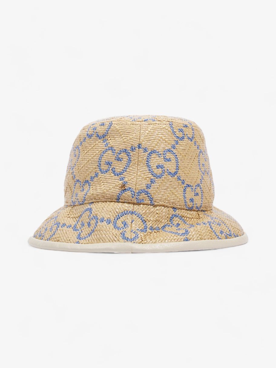 GG Raffia Effect Bucket Hat