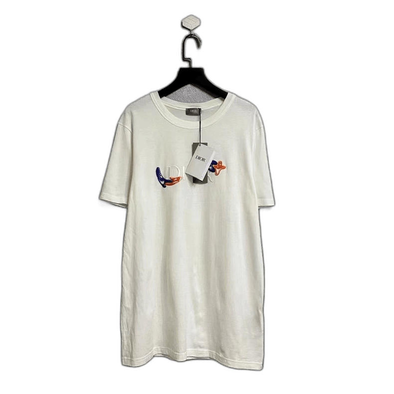 Dior Dior Short Sleeve Embroidered T-2505 Size US M / EU 48-50 / 2 - 1 Thumbnail