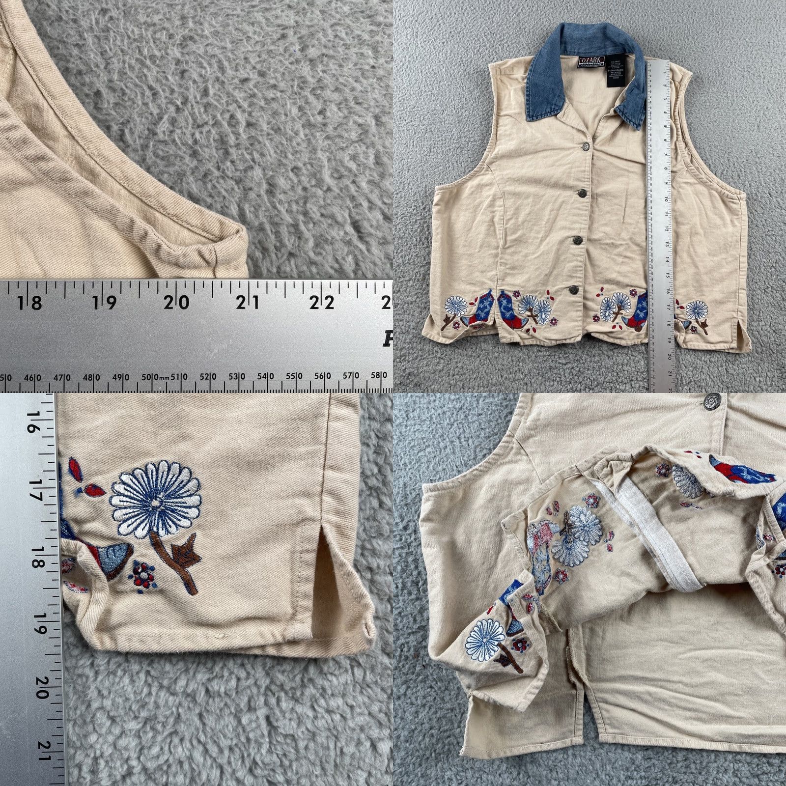 Vintage VINTAGE Ozark Mountain Jean Company Womens XL Button-Up Embroidered Western Shirt Size XL / US 12-14 / IT 48-50 - 9 Thumbnail