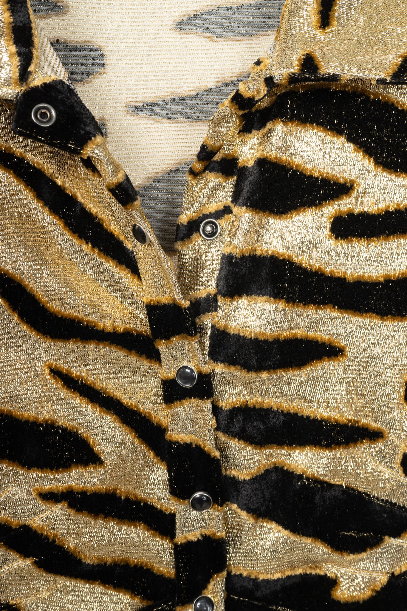 Paco Rabanne Paco Rabanne AW19 Gold Tiger Jacquard Metallic Maxi Dress Size M / US 6-8 / IT 42-44 - 8 Thumbnail