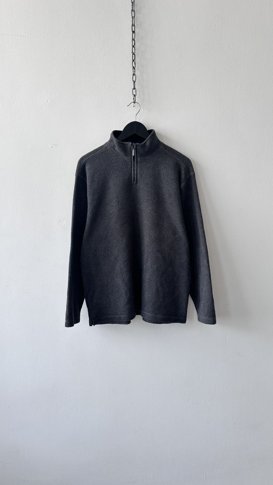 Yves Saint Laurent Yves Saint Laurent YSL Pour Homme 1/4 Zip Fleece Pullover Size US XL / EU 56 / 4 - 1 Thumbnail