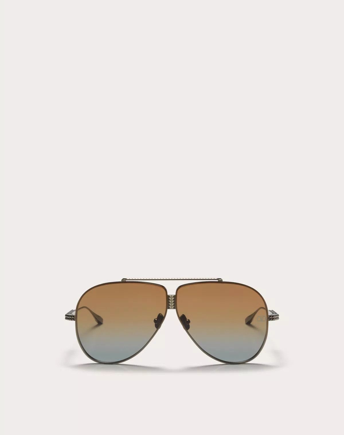Valentino oc11z0725 Size: 64/ Titanium Stud Frame in Black/Brown Size ONE SIZE - 1 Thumbnail