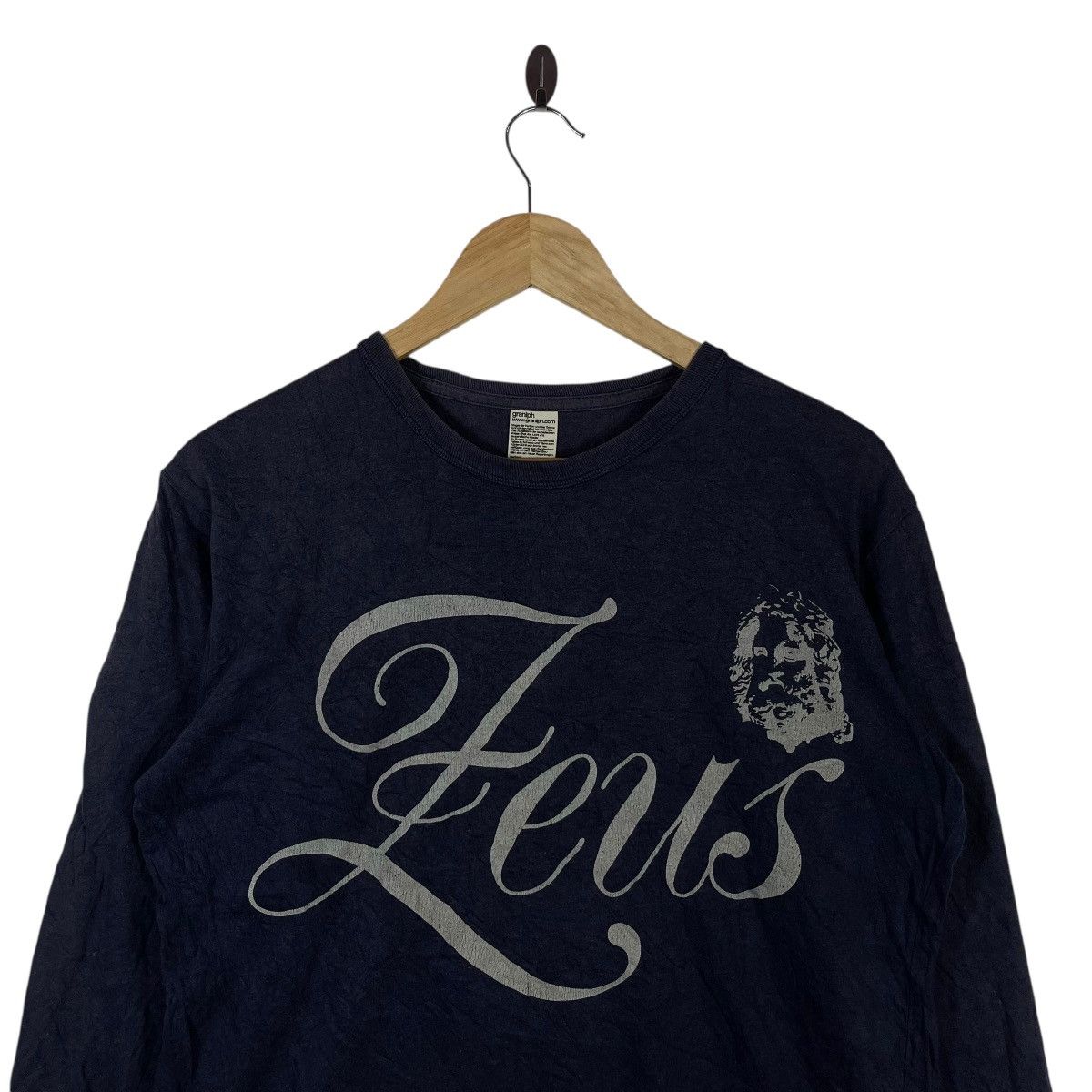 Vintage ZEUS GRAPHIC LONG SLEEVE T-SHIRT GRANIPH JAPANESE STREETWEAR Size US M / EU 48-50 / 2 - 2 Thumbnail