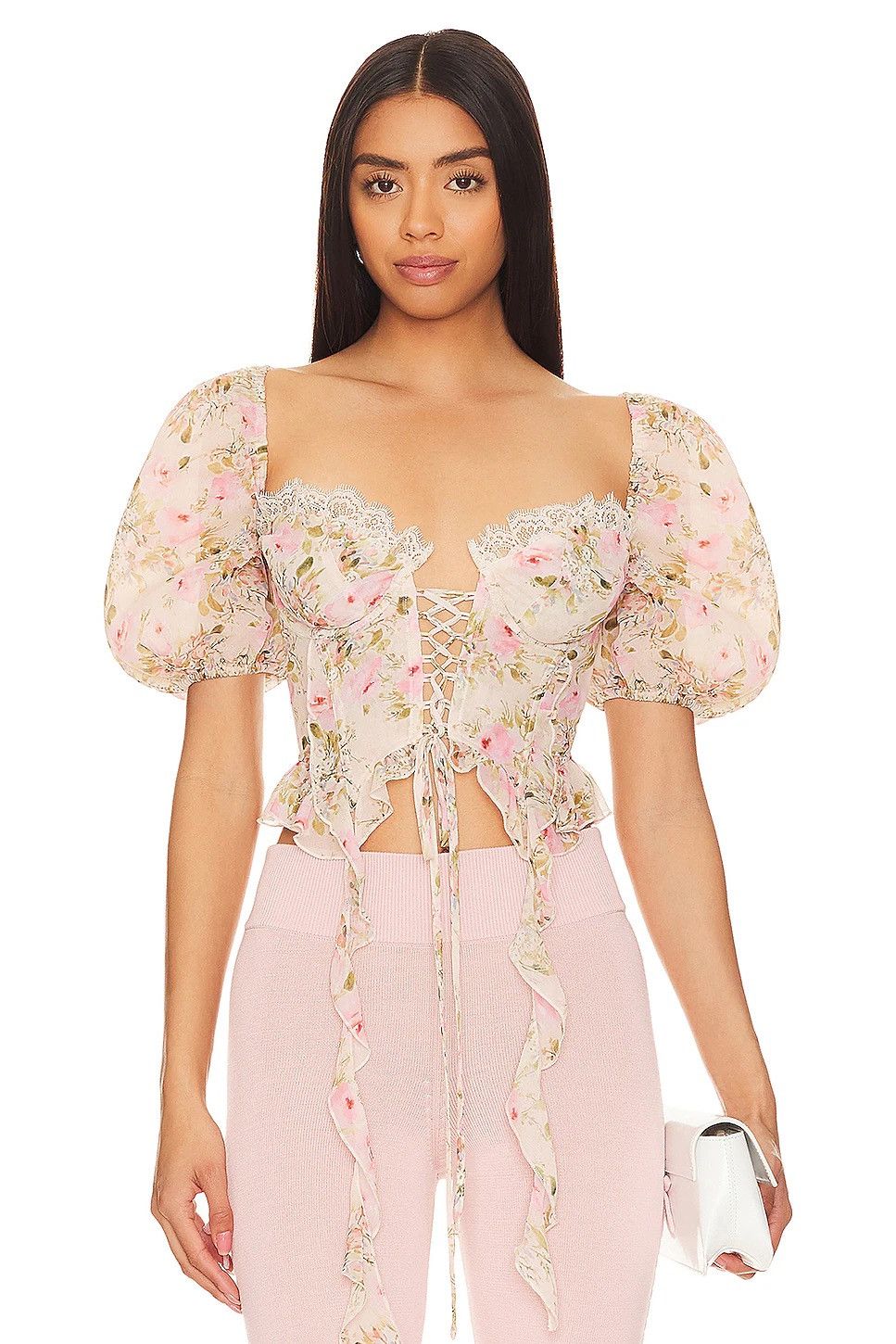 For Love & Lemons For Love & Lemons Emmaline Corset Top Size S / US 4 / IT 40 - 2 Thumbnail