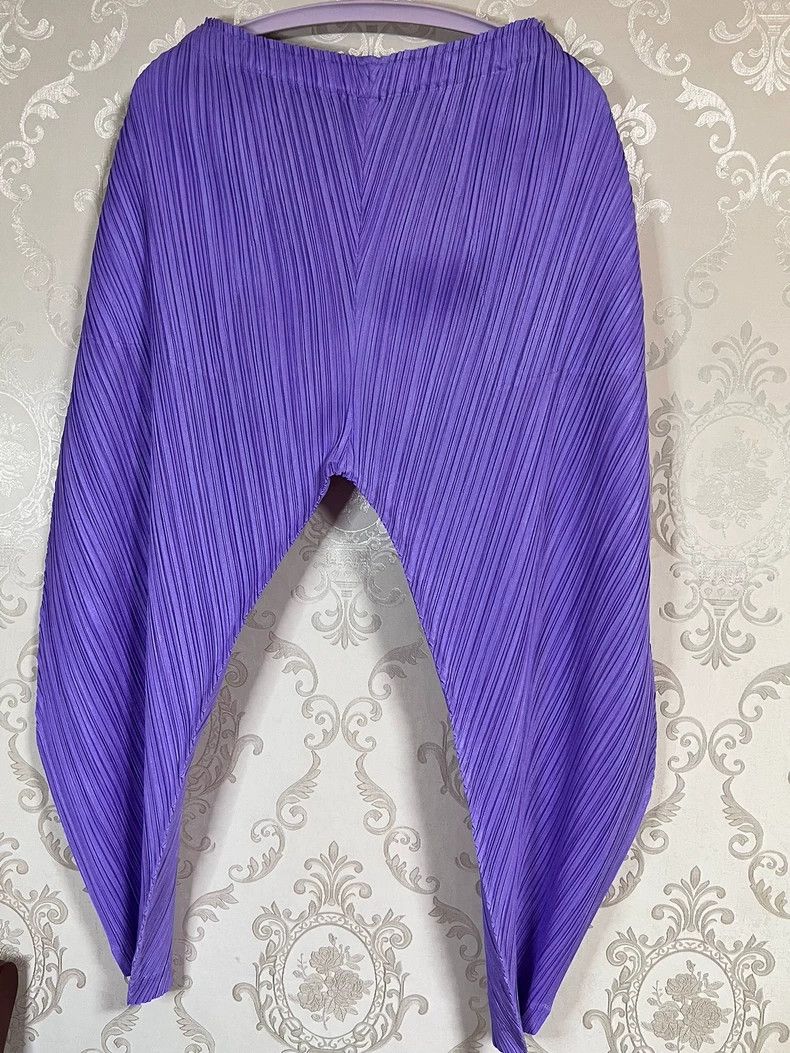 Issey Miyake Issey Miyake size:4 Purple twill balloon pants Size 22" - 9 Thumbnail